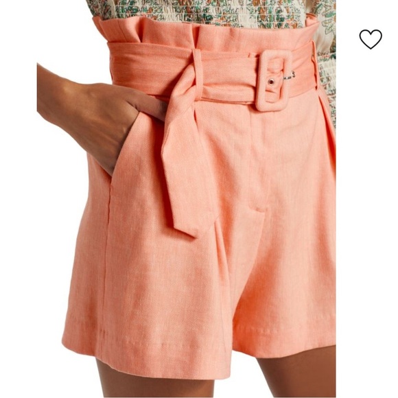NWT VERONICA BEARD Ashford Belted Paperbag Shorts - Picture 4 of 9
